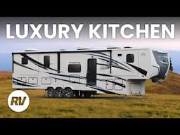 Luxury Rear Kitchen Fifth Wheel | 2025 Forest River Riverstone 39RKFB