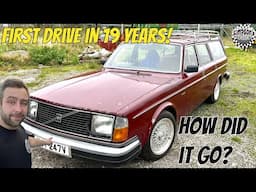 FIRST DRIVE IN 19 YEARS! Abandoned Volvo 245 revival