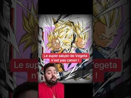 Le super saiyan 3 de végéta n’est pas canon ! Les cheveux ne vont pas vers le bas #dragonballdaima