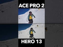 Insta360 Ace Pro 2 vs GoPro Hero 13 Skiing Test  #gopro #insta360acepro2 #goprohero13 #skiing