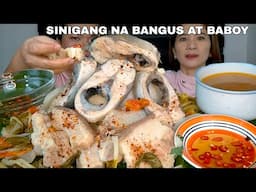 SINIGANG NA BABOY AT BANGUS | FILIPINO FOOD | MUKBANG PHILIPPINES