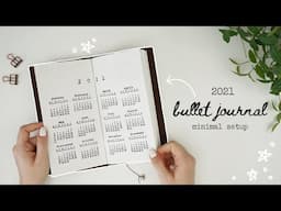 My 2021 bullet journal setup // why I almost quit