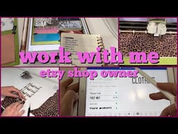 work with me on etsy orders! | making cash envelope labels | tarabudgets