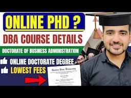 Earn Your ONLINE Doctorate Of Business Administration In 2025!