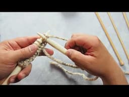 KNITTING FOR BEGINNERS: KNIT STITCH