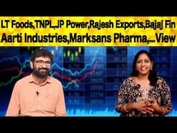 LT Foods,TNPL,JP Power,Rajesh Exports,Bajaj Fin,Aarti Industries,Marksans Pharma,...View