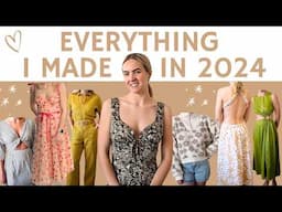 Everything I made in 2024! ✨14 sewing projects (dresses, jumpsuits, sweaters & more!)