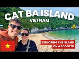 Exploring CAT BA ISLAND by Scooter: Caves, Forests, and Beaches