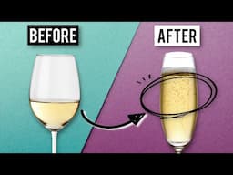 Turn Any Crappy White Wine Into Fancy Champagne?