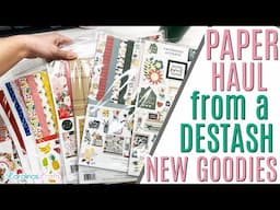 Destash PAPER Haul from a fellow CRAFTER!  Paper Crafts Haul and Paper Flip Through!