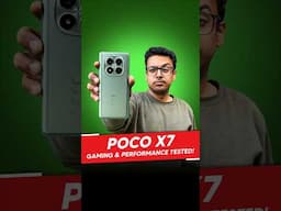 Poco X7 Gaming & Performance Test | #poco #pocoindia #gamingtest #pocox7 #pocox75g #smartphone #tech