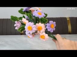 DIY🌸 Incredibly beautiful chenille wire flowers🌸🌸🌸/ DIY flowers/how to make flowers