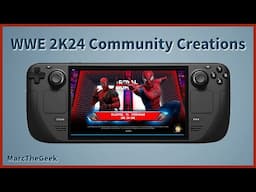 WWE 2K24 Community Creation Gameplay on Steam Deck