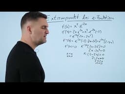 Extremwert bei e-funktion | Mathe by Daniel Jung