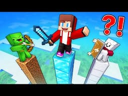 JJ and Mikey: POOR vs RICH TOWER Battle in Minecraft - Maizen