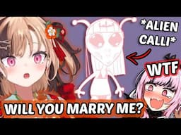 Gigi just couldn't stop herself from proposing to *ALIEN CALLI*...【HololiveEN】