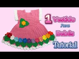 Tutorial De Vestido Tejido A Crochet Paso A Paso | Arte En crochet Lm.