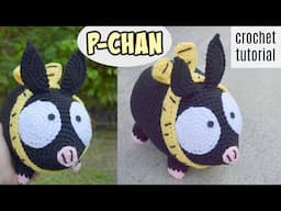 Crochet P-CHAN the Pig! 🐽 Ranma ½ | Free Pattern and Tutorial