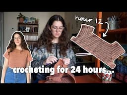 I crocheted for 24 hours and this is what I made! | crochet with me!