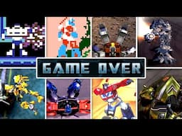 Evolution Of Transformers Games Death Animations & Game Over Screens (1985 - 2024)