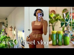 WEEKLY VLOG -  Reset with me: Healthy Juices, Travel Essentials & Clean With Me!