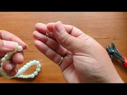 Class-3 😍FREE Jewellery Making Class | pearl Necklace making #jewellerymakingcourse #pearl #necklace