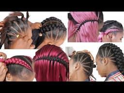 Easy And Quick Crochet Braids Hairstyles:  Different Two Crochet Braid Hairstyles For Beginners