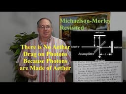 There is No Aether Drag on Photons Because Photons are Made of Aether