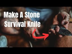 STONE Knife | Hafting The Blade #knifeskills #flintknapping #survival #stoneage #stoneart #outdoors