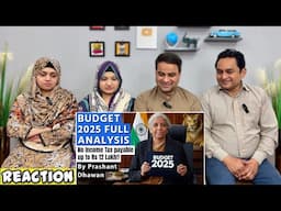 Union Budget 2025-26! | 12 Lakh तक No Income Tax | Biggest Relief To The Middle Class | Reaction!!