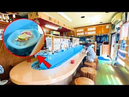 Eating at JAPAN'S Craziest Conveyor Belt Sushi Restaurant in AMAKUSA!　🇯🇵