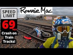 69 mph crash on train tracks!