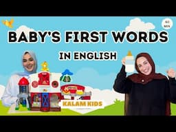 Baby's First Words & Sentences | Baby - Toddler Learning Video | Songs & Nursery Rhymes | English