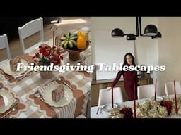 Friendsgiving Tablescapes - Kids Table, Floral Arranging, etc.