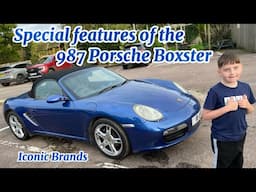 Porsche special features Headlight washer & rear spoiler operation demo to Blake my 9 y/o Grandson