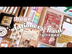 HUGE stationery haul + giveaway ✨ | ft. stationery pal 📚