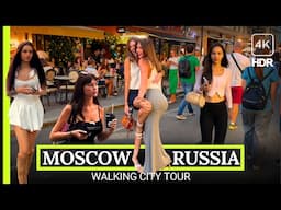 🔥 Walking Tour Russia Moscow 🔥 With Hot Russian Girls 2024 4K HDR