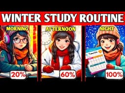 The Best Winter Study Routine 🔥MORNING TO NIGHT | How to Study in Winters| Study Hacks| #motivation