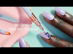 3D Grape Nail Art