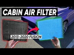 2013-2020 Ford Fusion Cabin Air Filter Replacement (The Easy Way)