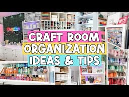 🌟GAME CHANGER Craft Room Organization & Storage Ideas |  Craft Room & YouTube Studio Tour 2025