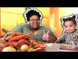 MOMMY AND DAUGHTER SEAFOOD MUKBANG