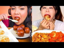 Foreign Mukbangers are Deeply in LOVE with INDIAN feast 2021🤤 //try consuming cuisine food reaction