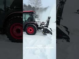 PERFECT MATCH: PULL-TYPE SNOWBLOWER ON KIOTI TRACTOR 🥶❄️🚜