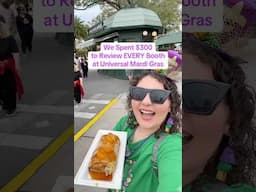 I spent $300 to give HONEST reviews EVERY booth at Universal Mardi Gras 🎉 #universalorlando #uoap