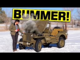 Well, I Tried to Snow Wheel the 'Reliable' Willys MB WWII Jeep: It Didn't Go As Planned.