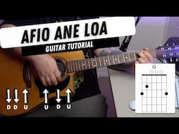 Afio Ane Loa - Guitar Tutorial