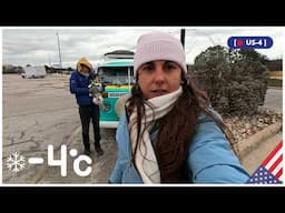 nos AGARRA desprevenidos el INVIERNO en USA 🇺🇸 viviendo en una Kombi Volkswagen 🥶