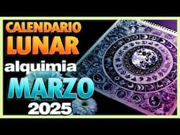 Dias de Luna Totales Calendario Lunar MARZO 2025🌙 Fase Lunar Hoy