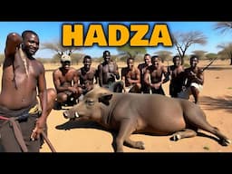 1 DAY WITH THE CRAZIEST TRIBE HADZA! - THEY EAT RAW MEAT TO SURVIVE ! - TRIBAL DOCUMENTARY